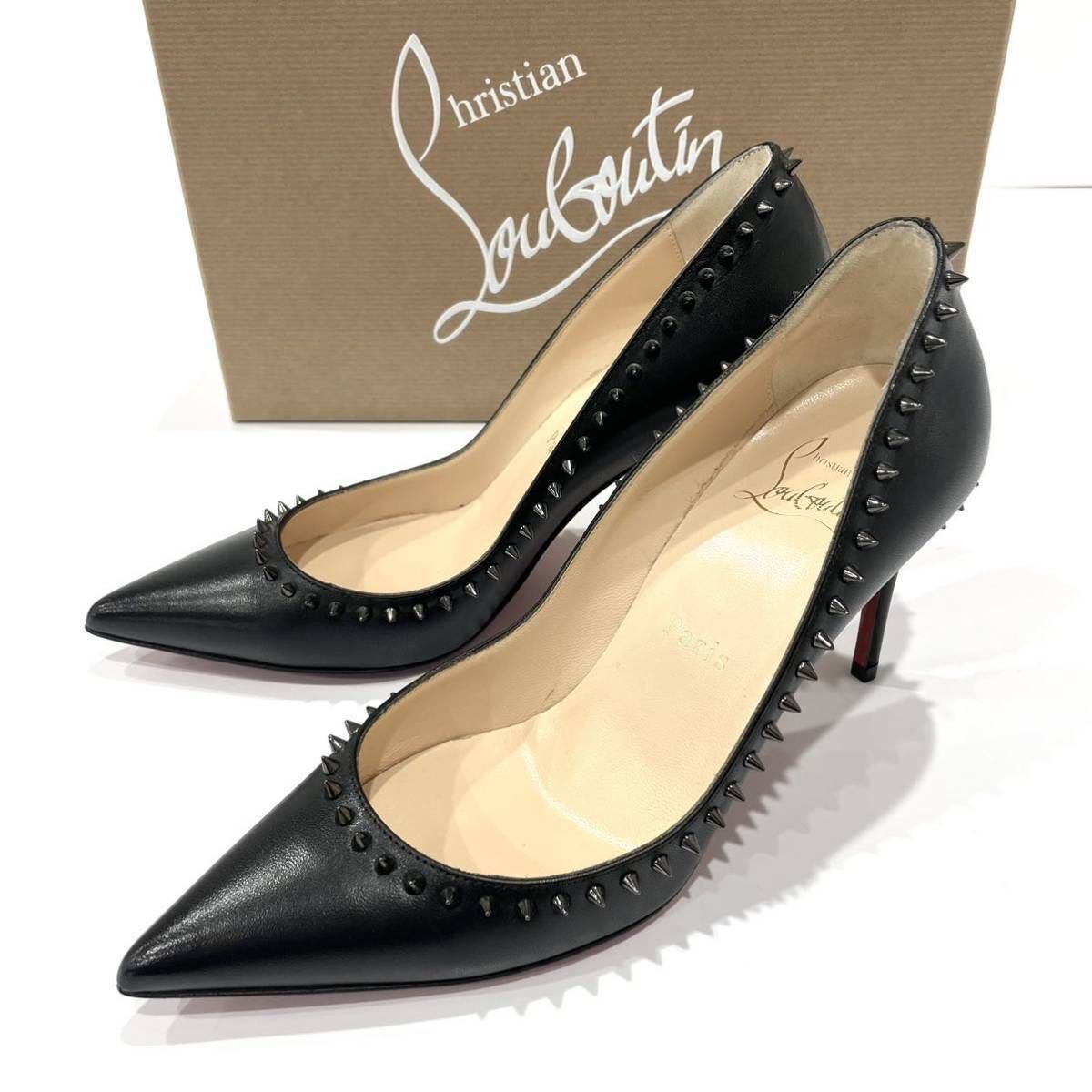 未使用 Christian Louboutin クリスチャンルブタン ハイヒール 1160633 ANJALINA 85 KID レディース サイズ35 (約22.0cm)パンプス 箱袋付き_画像1