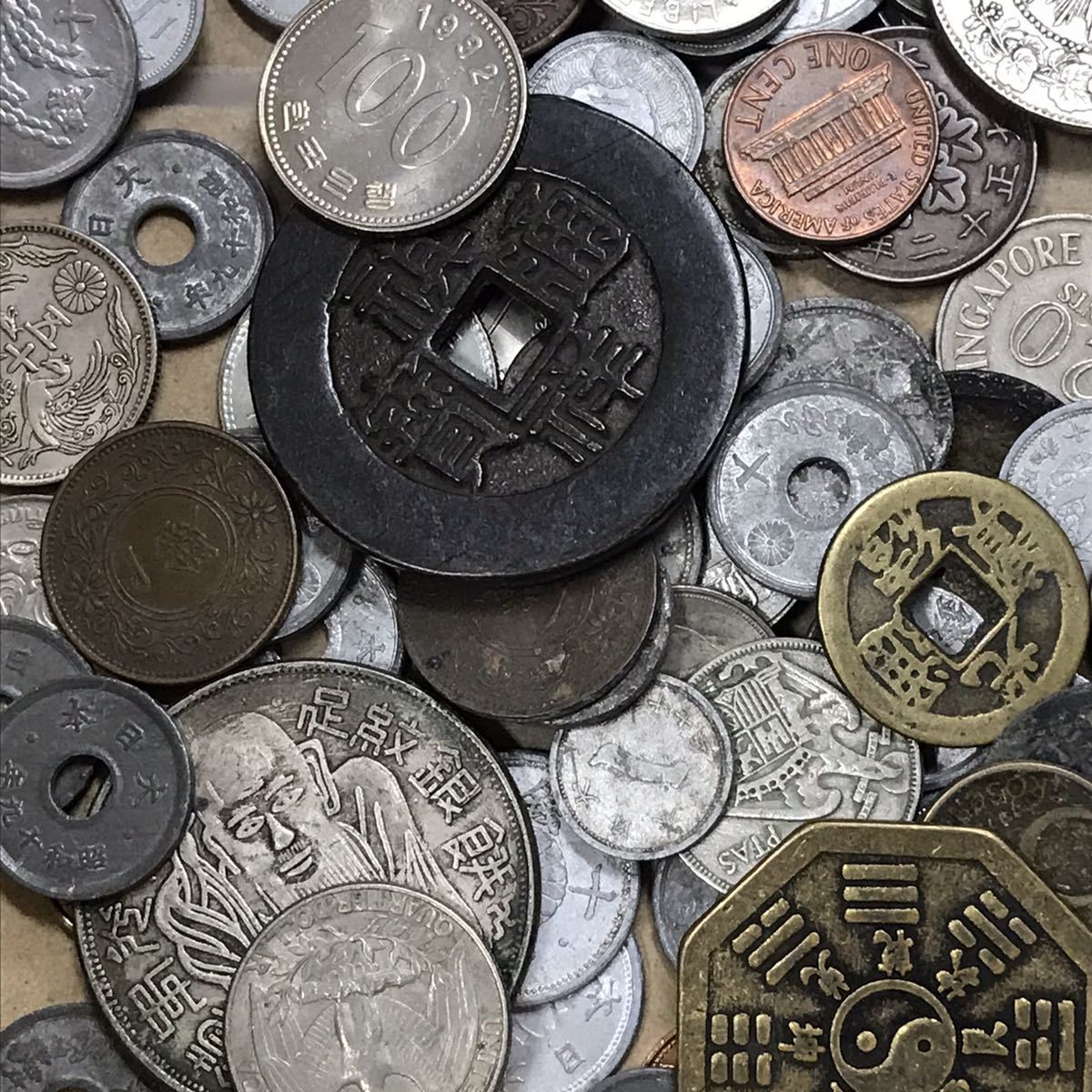 中国古銭 海外 外国 硬貨 一分銀 一円銀貨 コイン 外貨 古銭 まとめて