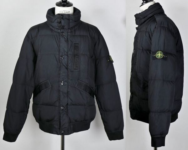 STONE ISLAND ストーンアイランド Garment Dyed Crinkle Reps NY Down Jacket ダウン ジャケット XL 黒 b6576_画像1