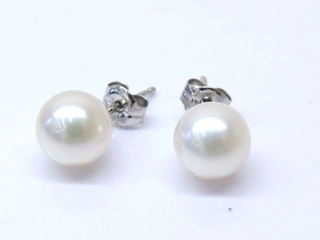 絶品】 美品 真珠 □5F アクセサリー ジュエリー セット ピアス 7.5mm