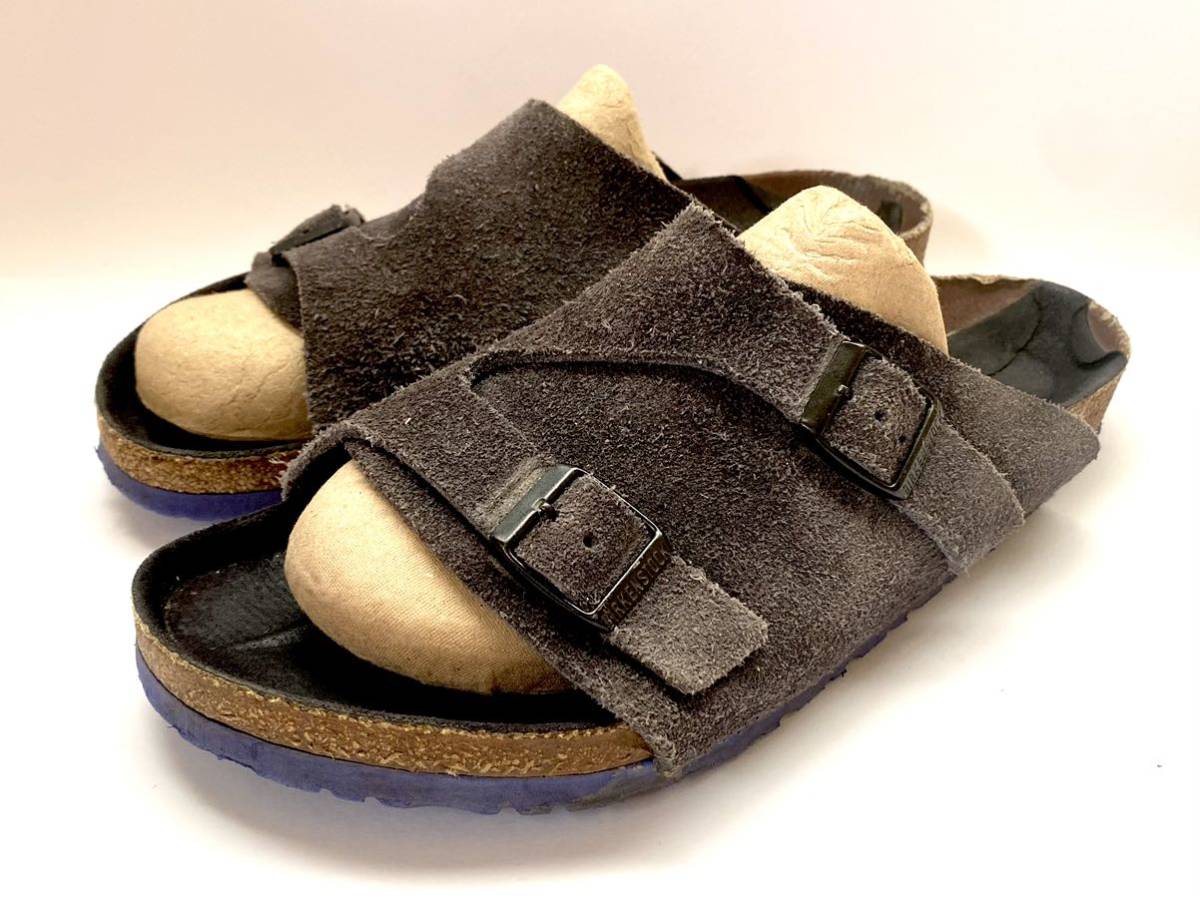 海外限定】 ☆ BIRKENSTOCK 黒 レザー スウェード ブラック 28cm