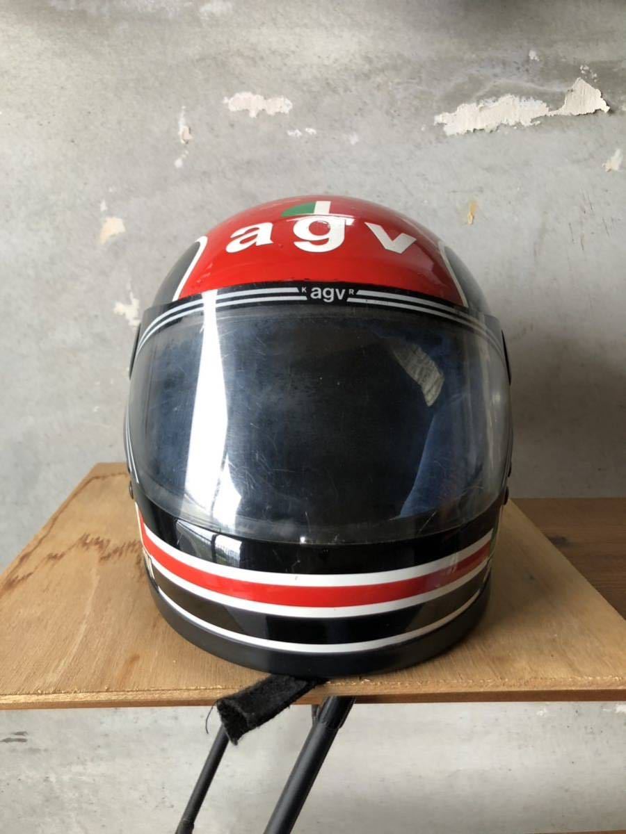 希少 ランディマモラ レプリカヘルメット AGV 当時物 80s 袋付き 旧車