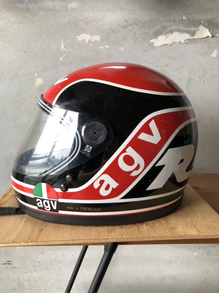 希少 ランディマモラ レプリカヘルメット AGV 当時物 80s 袋付き 旧車