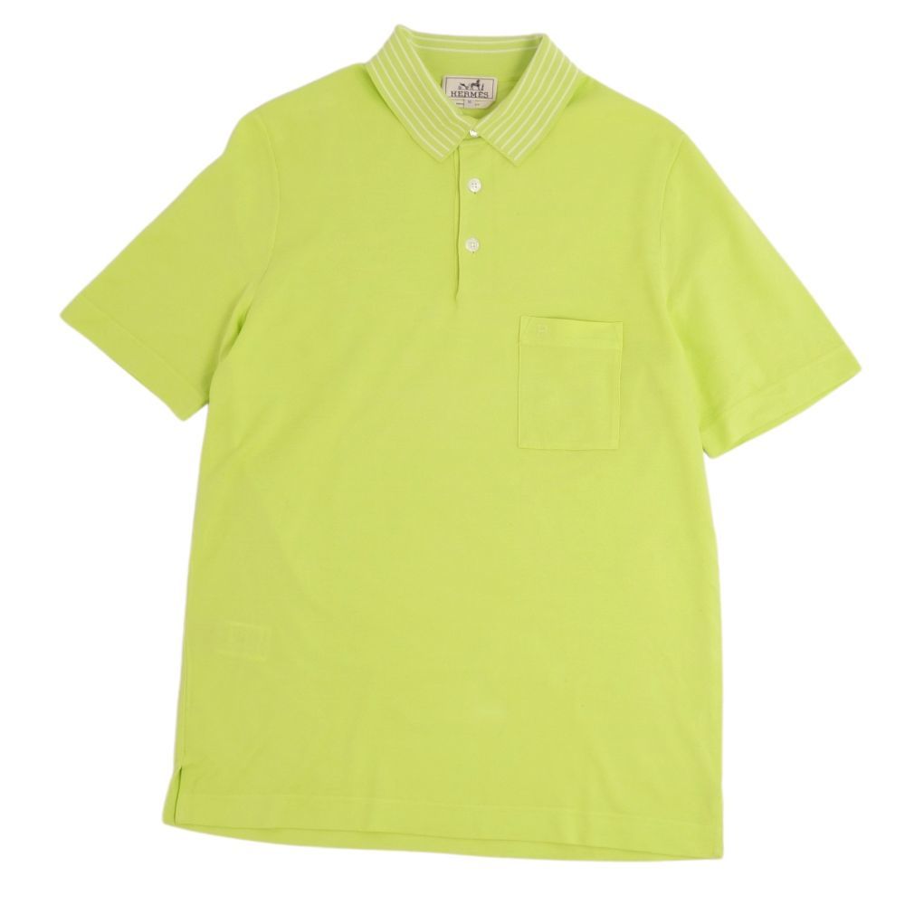 品多く エルメス 極美品 HERMES cg05er-rm21e24723 ライムグリーン M イタリア製 メンズ トップス コットン 鹿の子 ショートスリーブ シャツ 半袖シャツ 品多く エルメス 極美品 HERMES cg05er-rm21e24723 ライムグリーン M イタリア製 メンズ トップス コットン 鹿の子 ショートスリーブ シャツ 半袖シャツ