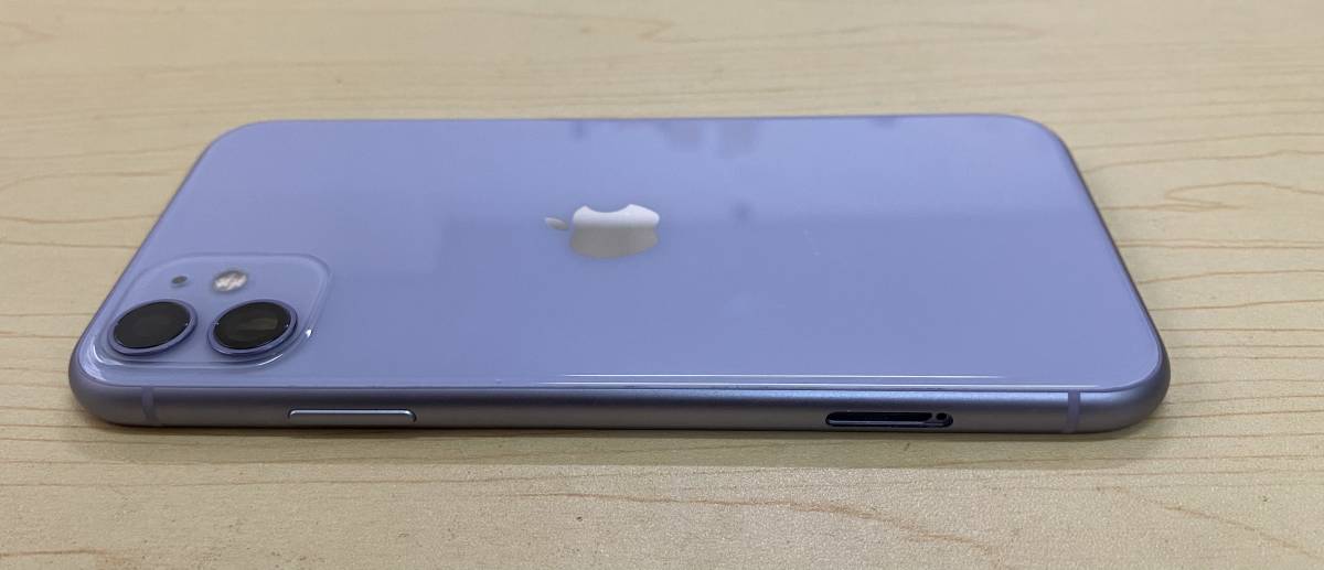 iPhone 11 中古純正品 パープル 背面 バックパネル バッテリー