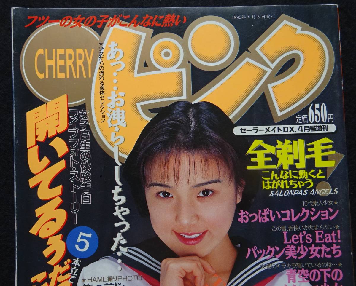 5576／CHERRYピンク 1995年 セーラーメイトDX.4月号増刊 水野ゆみ/小野崎なお/藤崎梨乃/森山ミク他/チェリーV/[漫画]さらだまさきの画像1