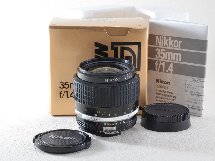 堅実な究極の [動作保証☆美品] Nikon (ニコン) Ai-S Nikkor 35mm F1.4 (51290) ニコン