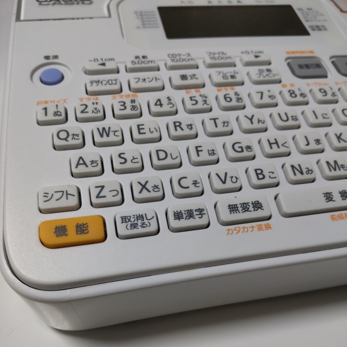 CASIO KL-F10 ネームランド ラベルライター ホワイト エラー表示あり