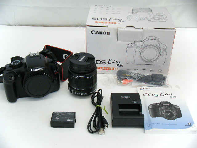 人気新品 X50 KISS EOS キャノン Canon レンズキット 中古 デジタル