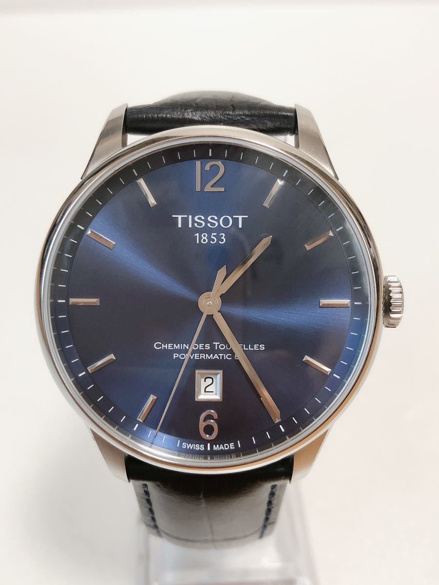 美品】TISSOT T099407 シュマン・デ・トゥレル 自動巻き ブルー