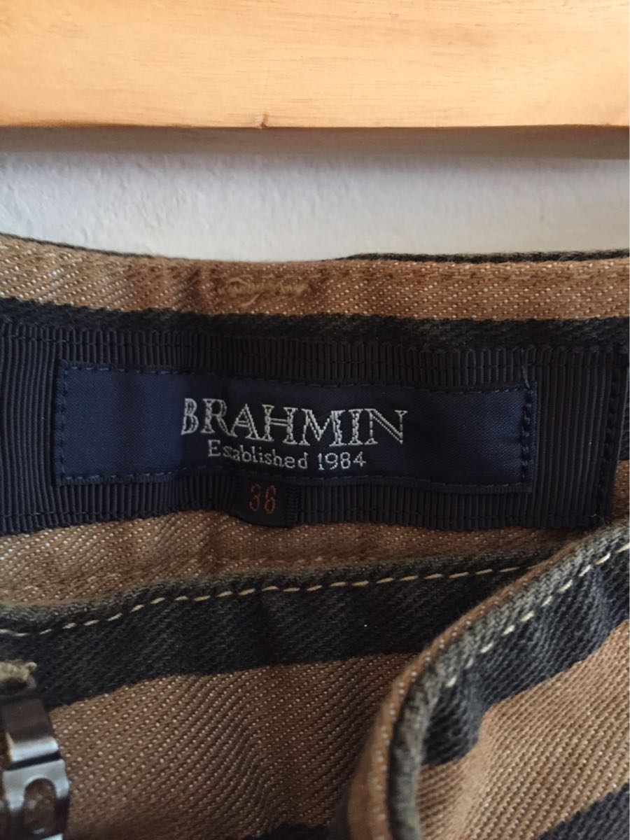 【送料無料】中古 BRAHMIN ブラーミン スラックス パンツ 日本製 サイズ36_画像2