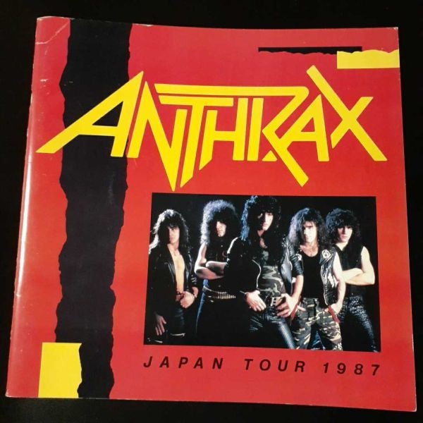 P1】 アンスラックス ツアーパンフレット 1987 ANTHIRAX japan concert programbookの画像1