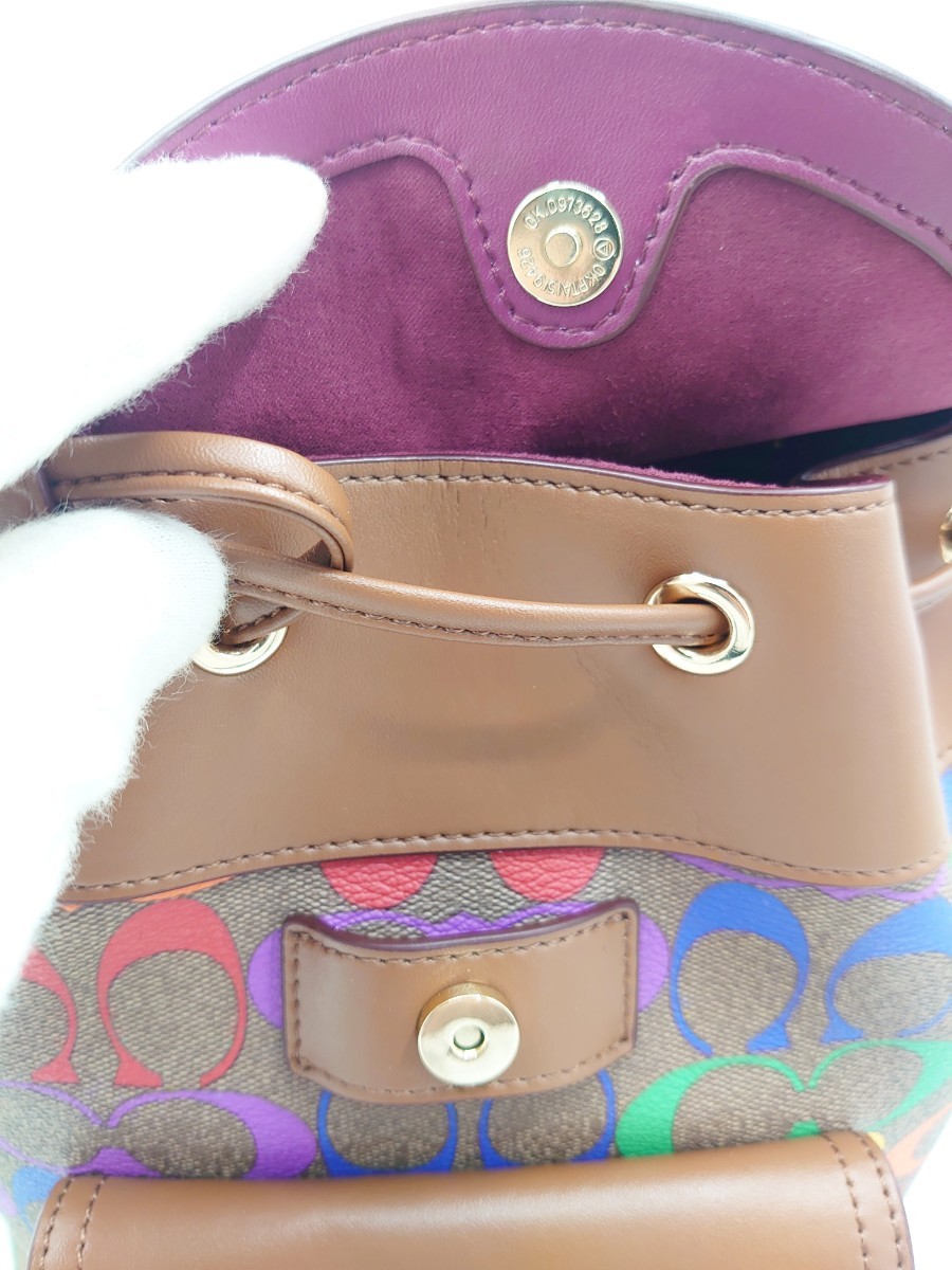 [ new goods ]COACH rucksack bag pack Rainbow 22