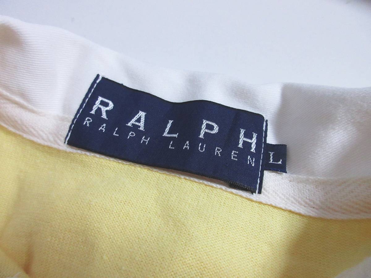  Ralph Lauren RALPH LAUREN короткий рукав воротник имеется One-piece желтый цвет желтый L kn971