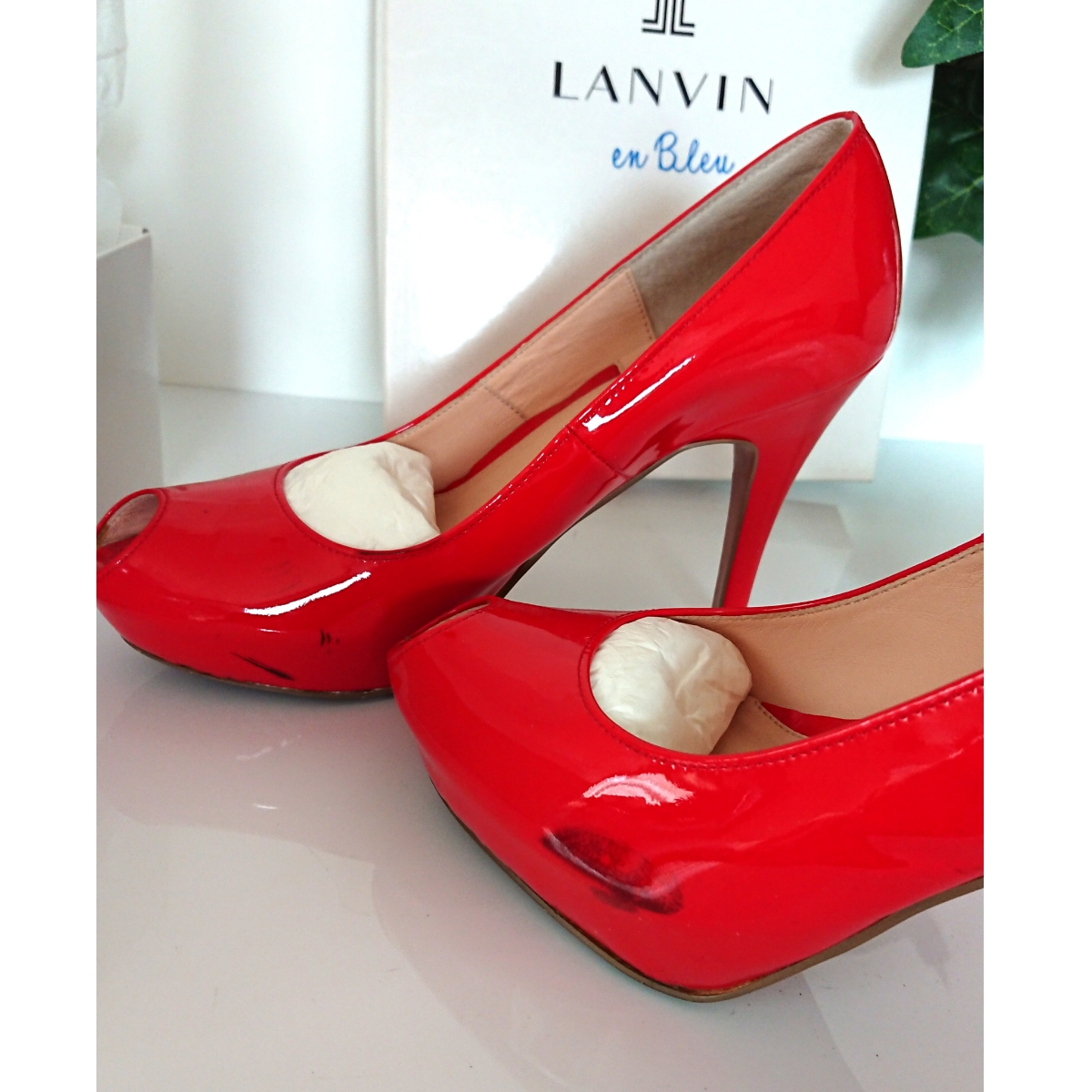 超美品】LANVIN（ランバン） 本革パンプス レッド 希少カラー-