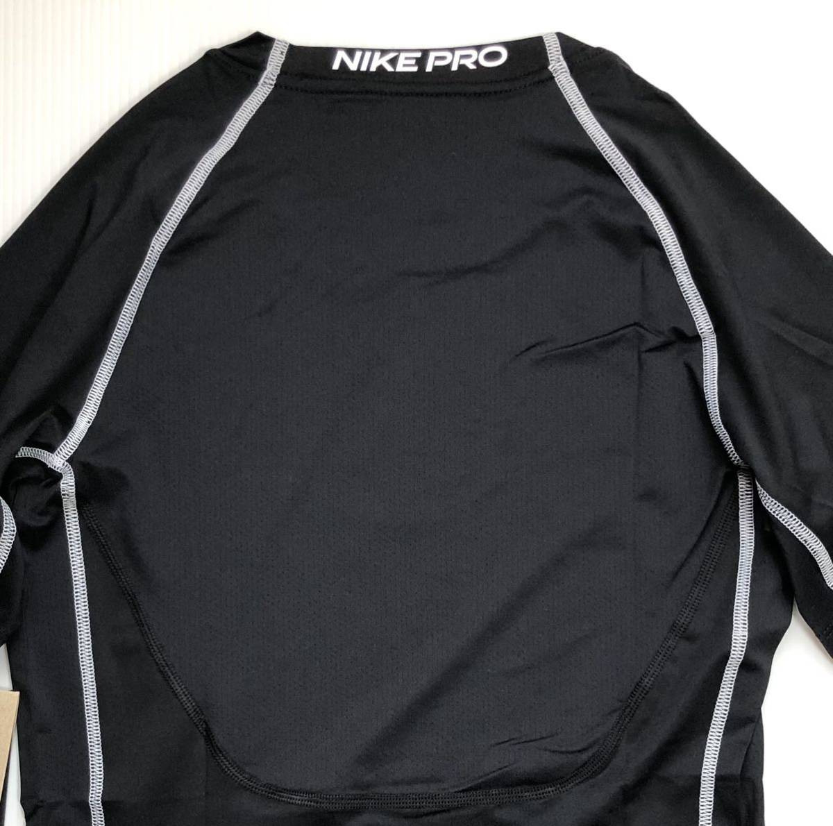 新品 送料込 NIKE PRO DRI-FIT S/S TOP Mサイズ 黒 ナイキ プロ ドライフィット ショートスリーブ コンプレッション トレーニング RUN ラン_画像5