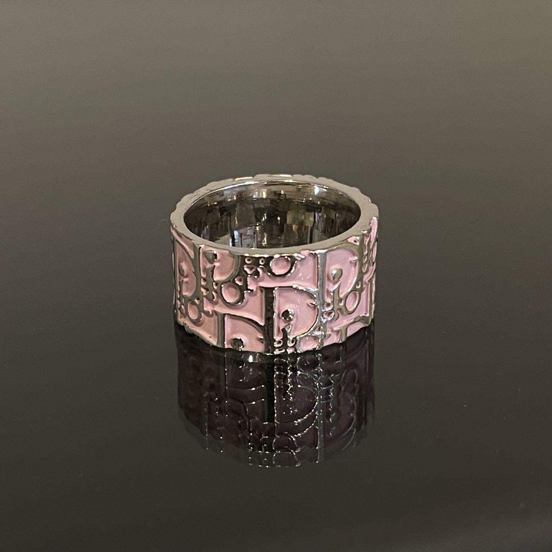 Christian Dior ディオール リング トロッター ピンク 約9号-