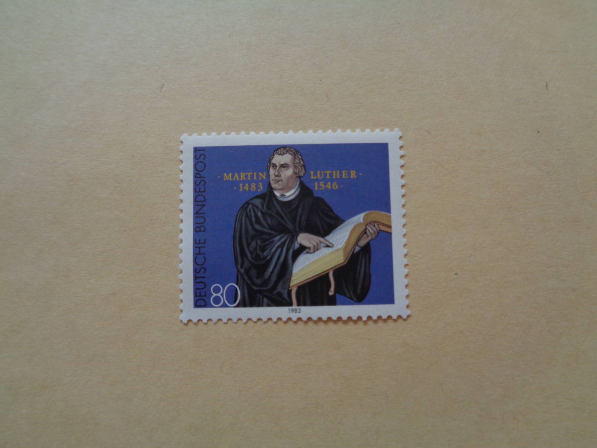 ドイツ切手 1983年 マルティン ルター(14831546)生誕 500 周年  80の画像1