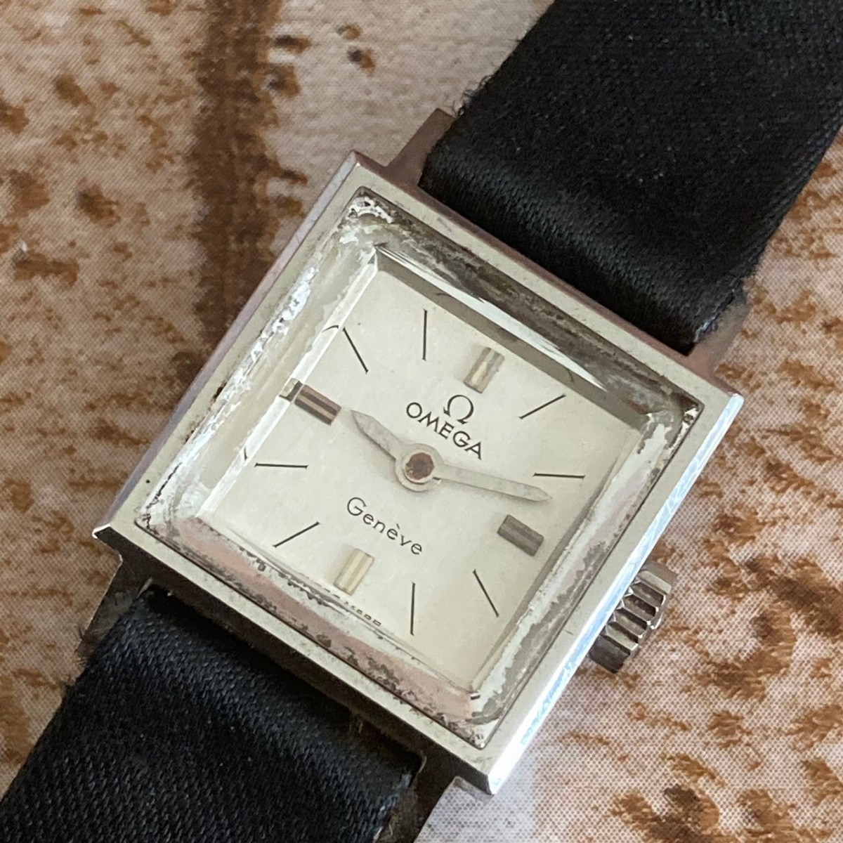 ◇稼働品◇良品◇ OMEGA オメガ ジュネーブ Geneve 手巻き スクエア