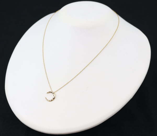 アーカー ダイヤ 0.14ct ネックレス エターナルムーン K18YG BLJ