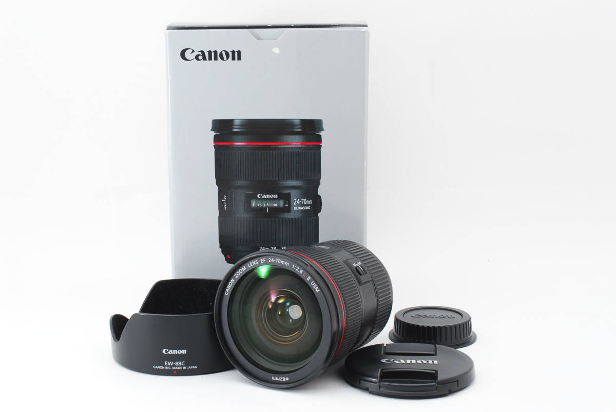 美品】 CANON EF24-70mm F2.8L II USM キャノン レンズ 元箱付き #4248