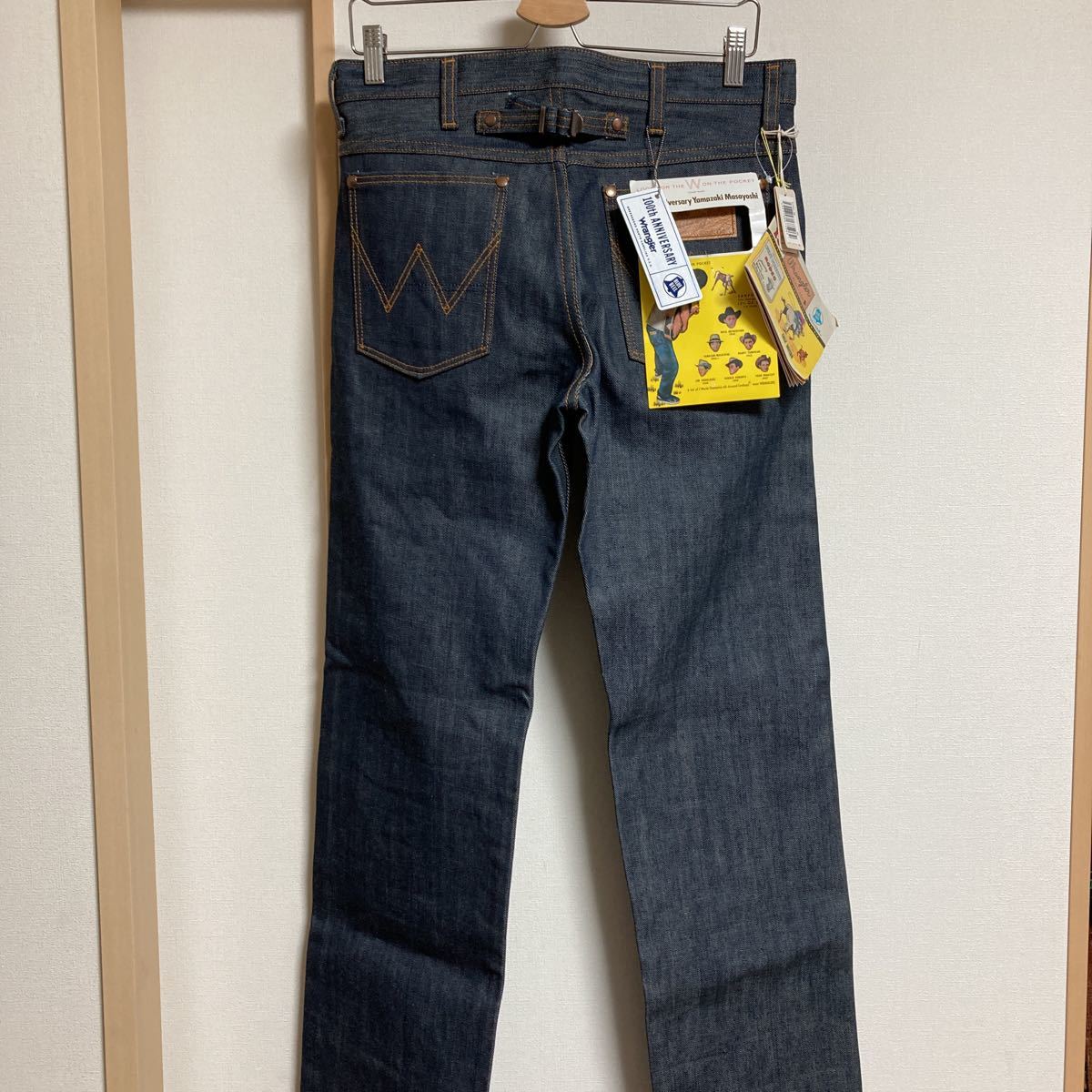 [Неиспользованный] Wrangler × Yamazaki Masayoshi Wrangler 100-летний юбилей × Masayoshi Yamazaki 10th Anniversary Collaboration Jeans W29 S1022-89 с меткой