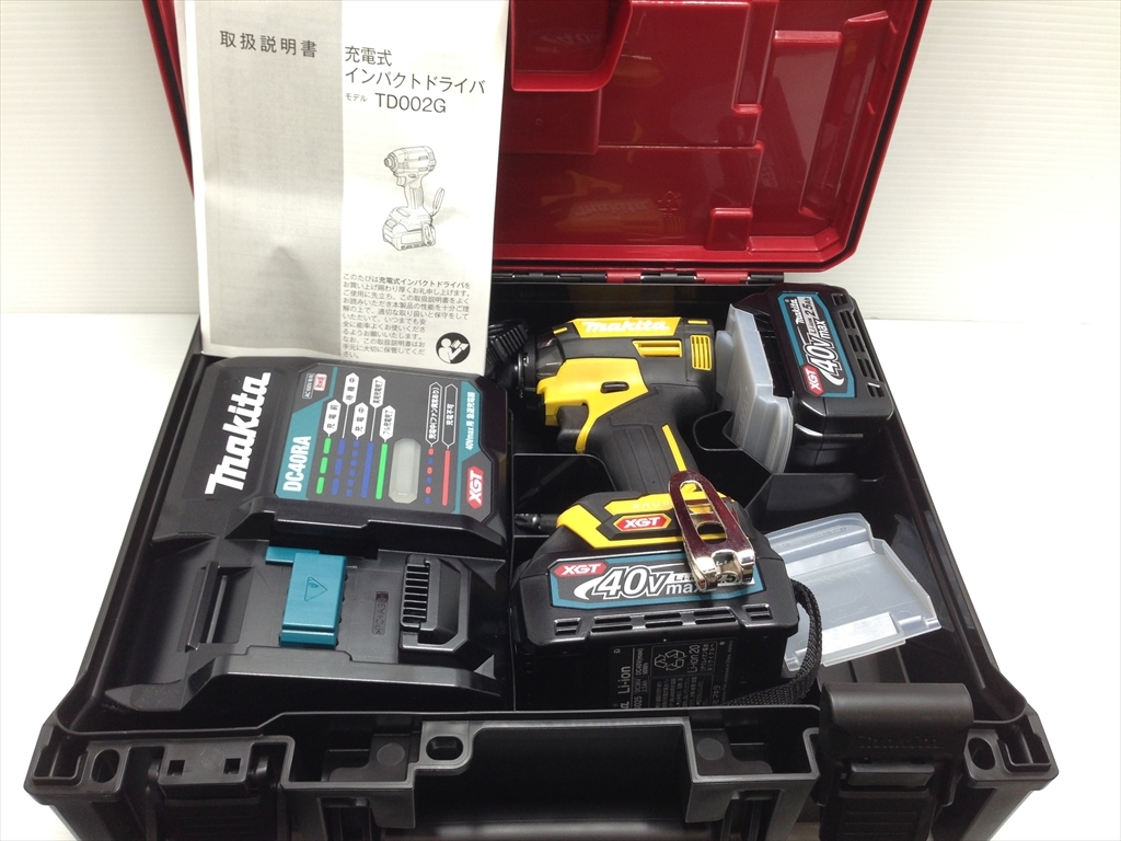 下松)makita マキタ 充電式インパクトドライバ TD002GDXFY 40Vmax 2.5