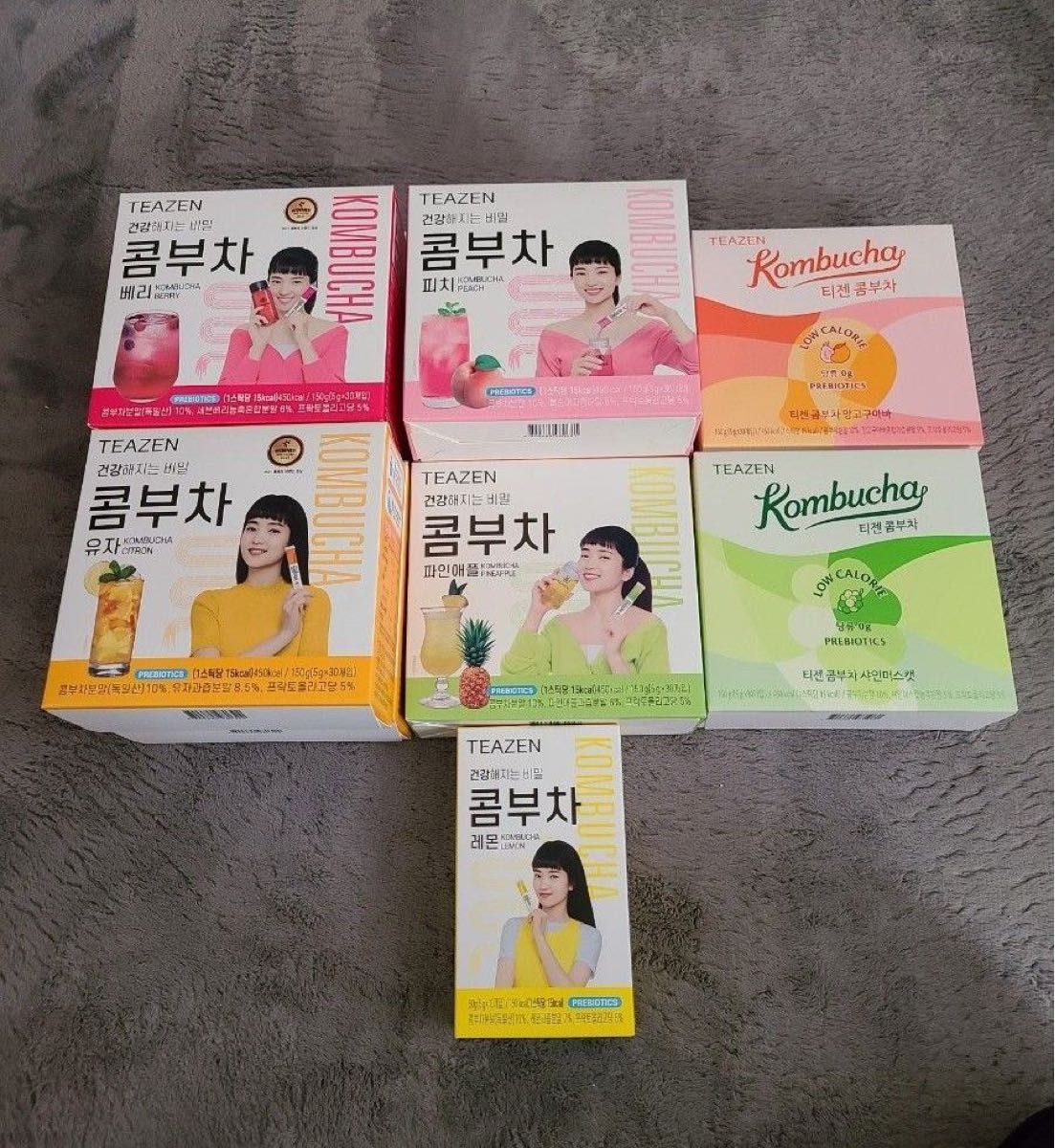 TEAZEN コンブチャ7種 各2本合計14本セット(レモン・ベリー TEAZEN コンブチャ7種 各2本合計14本セット(レモン・ベリー