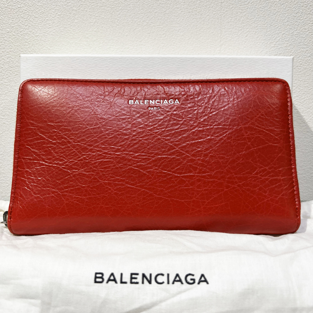 新品未使用 バレンシアガ BALENCIAGA 長財布 レザー ラウンドジップ
