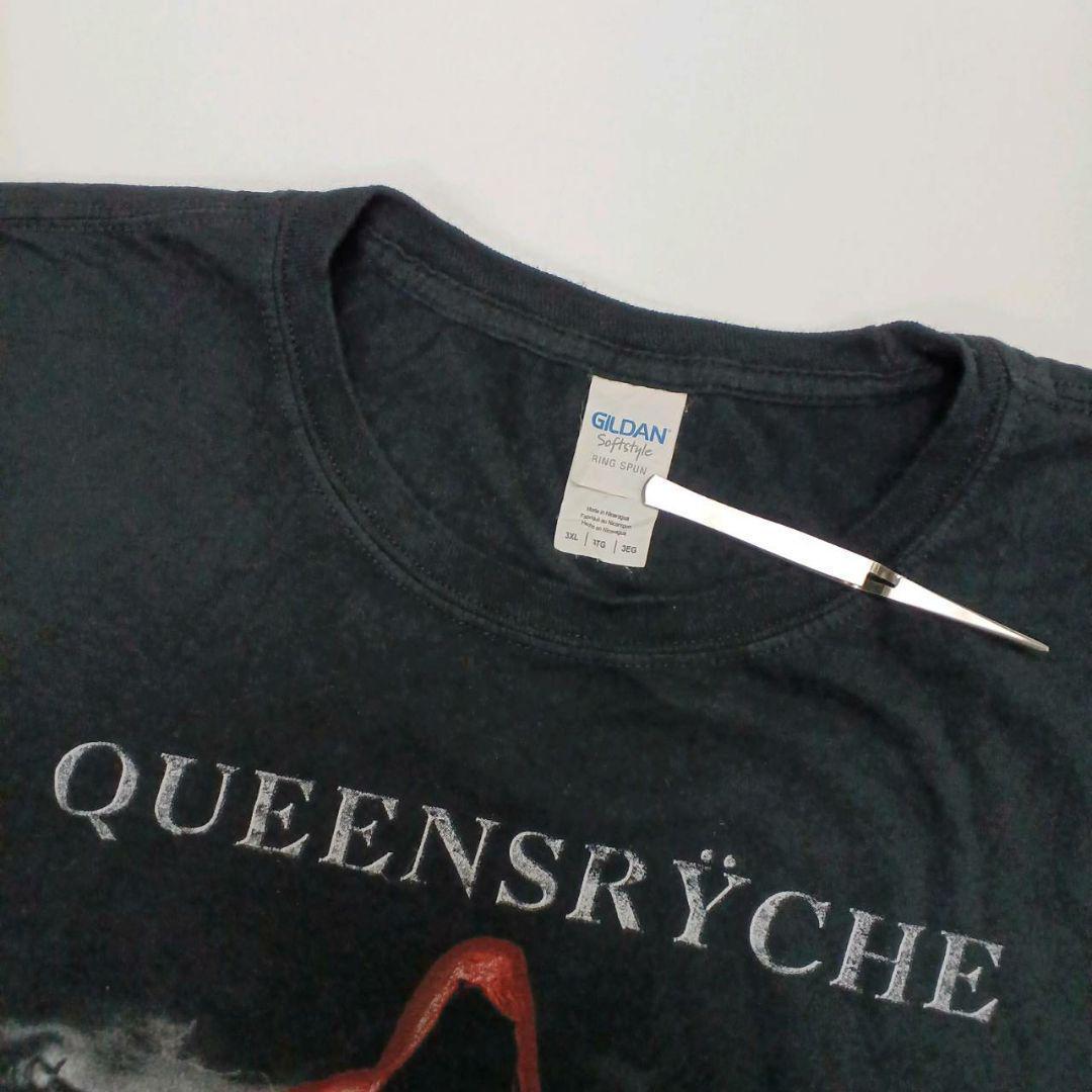 Queensryche クイーンズライク 2019ツアーTシャツ ミュージックTシャツ バンドTシャツ 3XL 黒 GILDAN mts0301 リユース ultramto