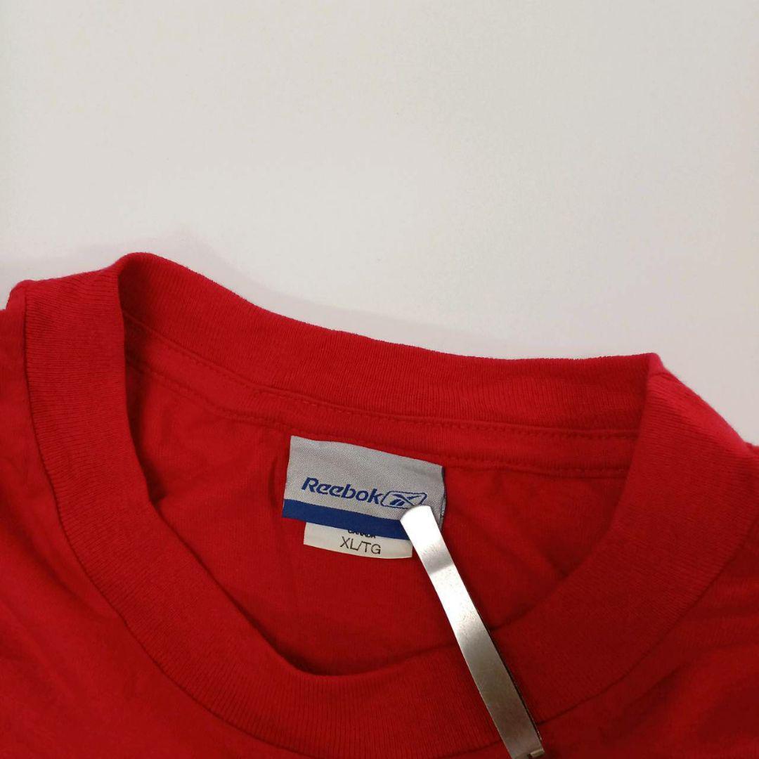 REEBOK 銀タグ NHL バックロゴ プリントTシャツ XLサイズ 赤 mts0331 リユース ultramto_画像7
