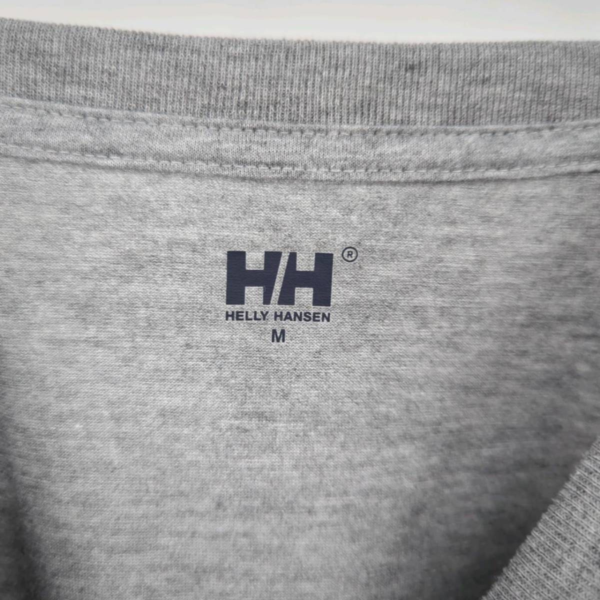 M ヘリーハンセン HELLY HANSEN Tシャツ グレー 薄手