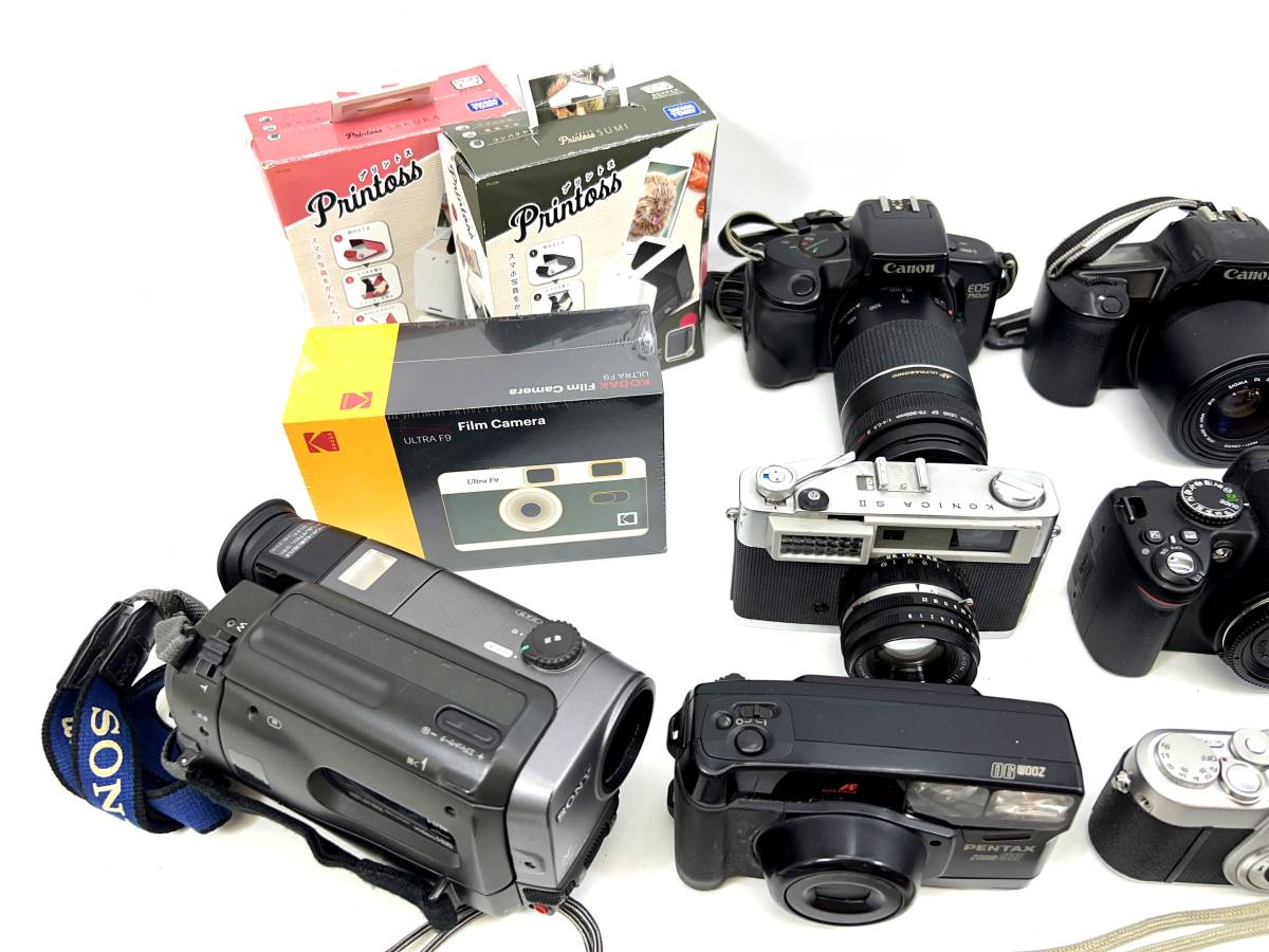◇【ジャンク品/120サイズ】一眼レフカメラ フィルムカメラ 望遠レンズ
