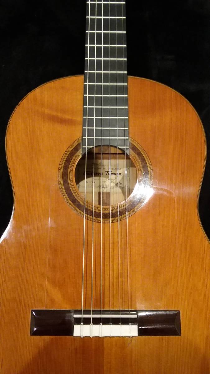  super rare!! HIROSHI TAMURA Tamura .1966 year made Sirius tree peg flamenco guitar semi-hard case attaching 