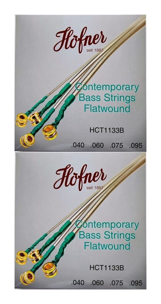 即決◆新品◆送料無料Hofner HCT1133B ×2 [40-95] ヘフナー バイオリンベース用 フラットワウンド弦 セット/メール便_画像1