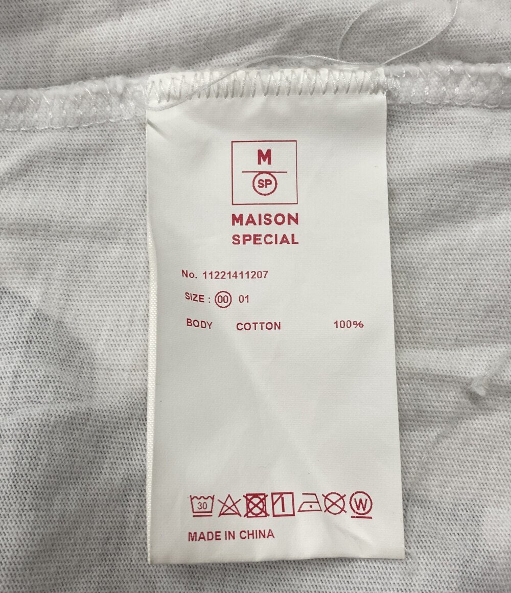 半袖Tシャツ フラワーハンドプリント オーバーサイズ クルーネック メンズ 00 S MAISON SPECIAL [1102]_画像4