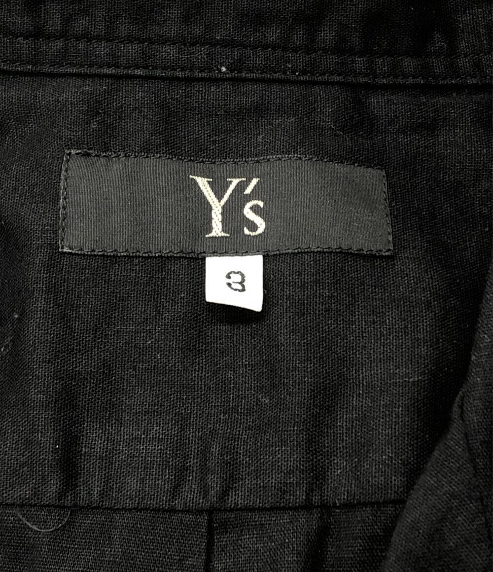 ヨウジヤマモト 半袖刺繍シャツ メンズ 3 L YOHJI YAMAMOTO [1102]_画像3