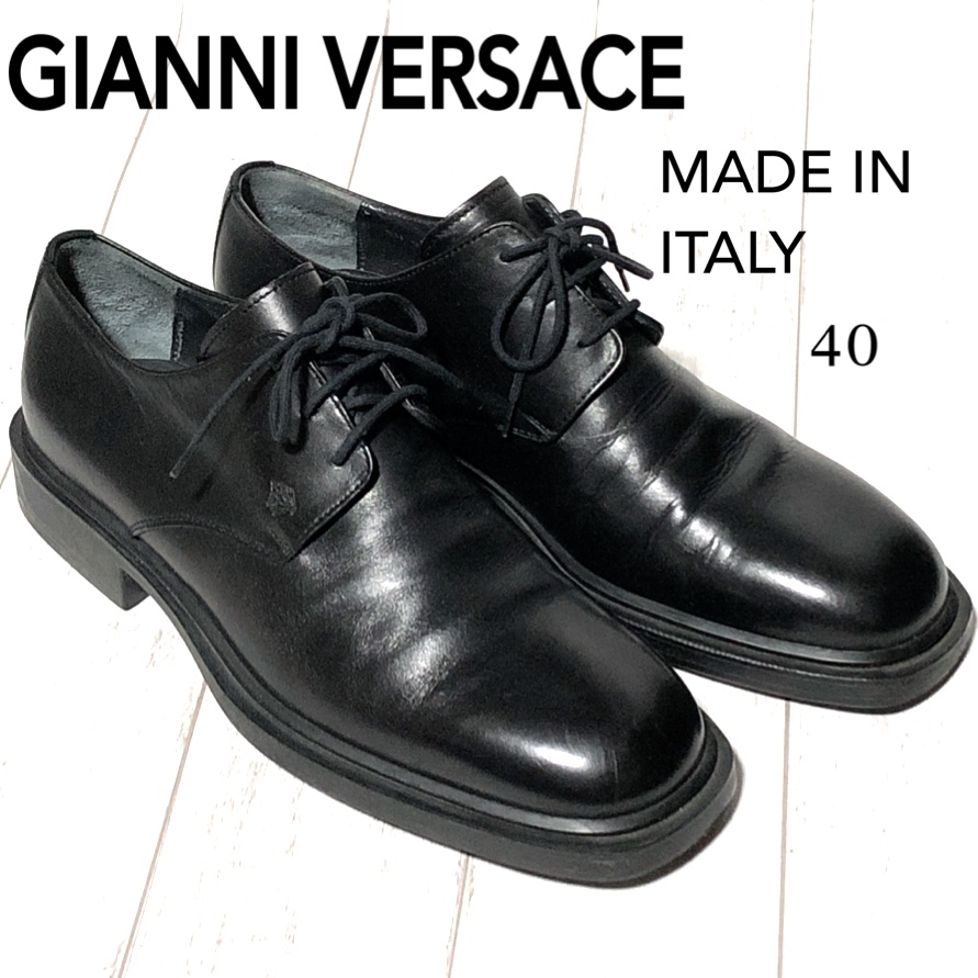 gianni versace レースアップシューズ www.portalf.com.br