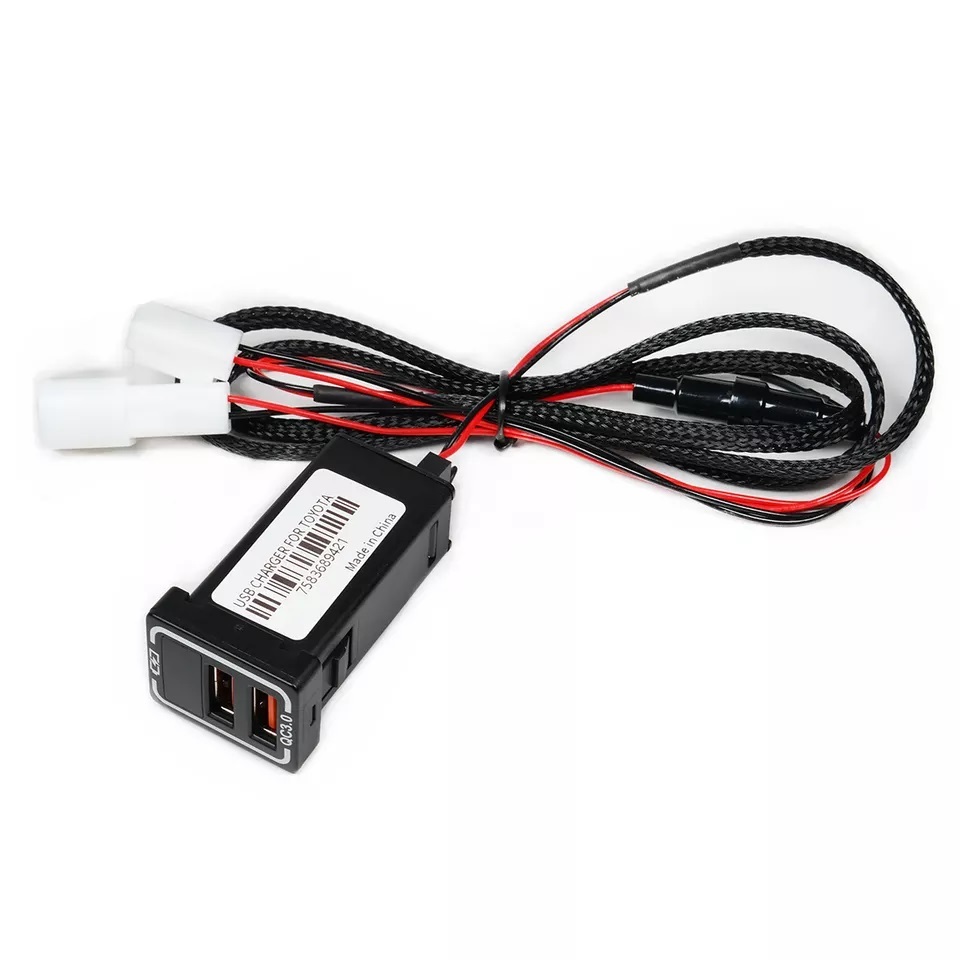 トヨタ Bタイプ USBポート グリーンLED 急速充電 電圧表示付き