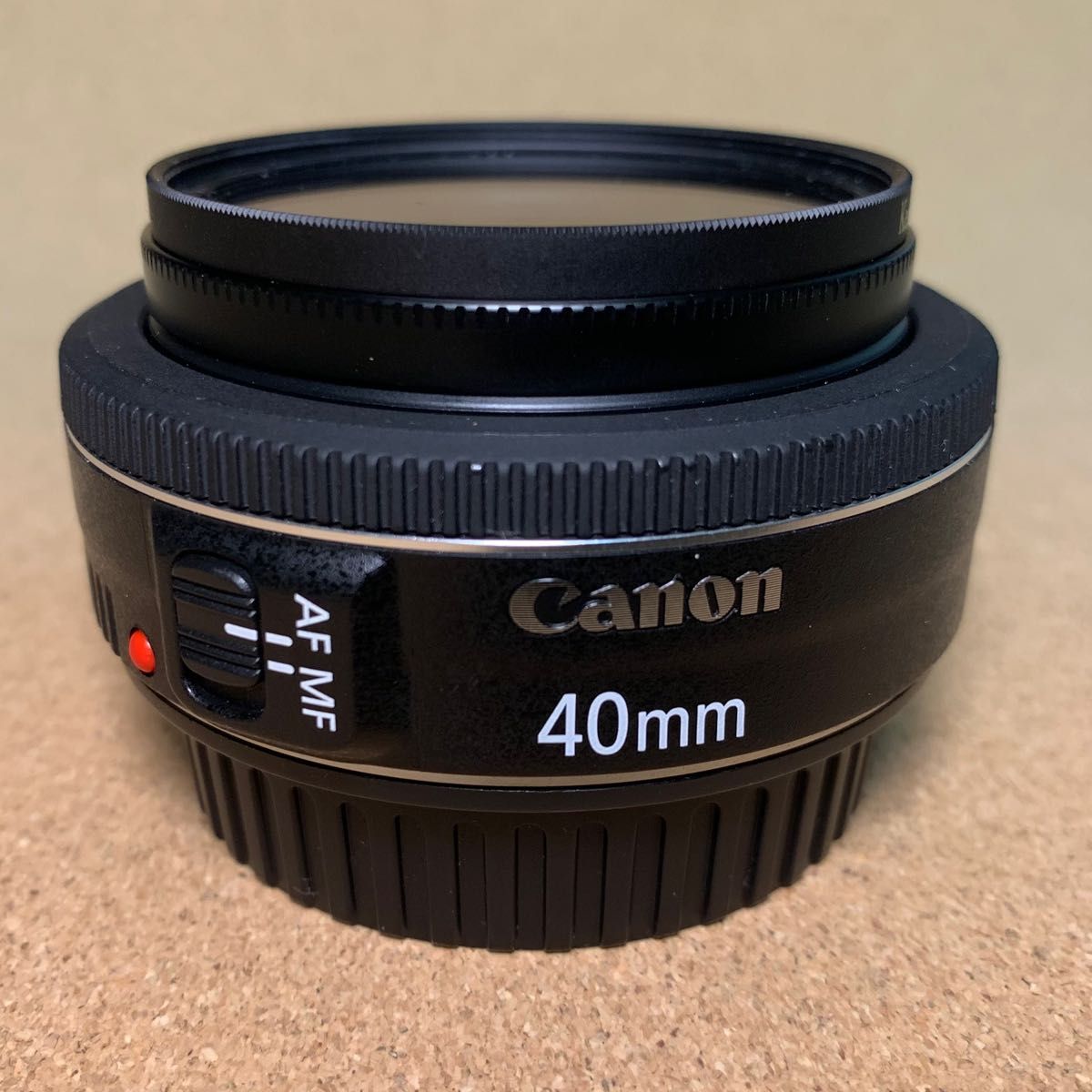 canon EF 40mm f2.8 STM 金属フード、保護フィルター付き