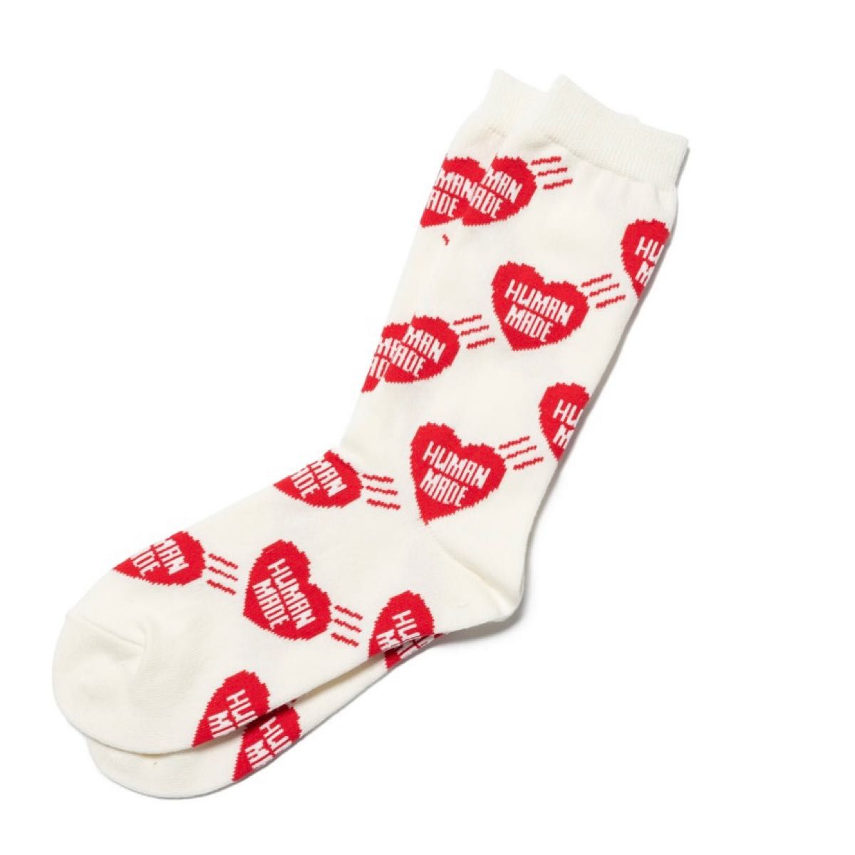 HUMAN MADE HEART PATTERN SOCKS 