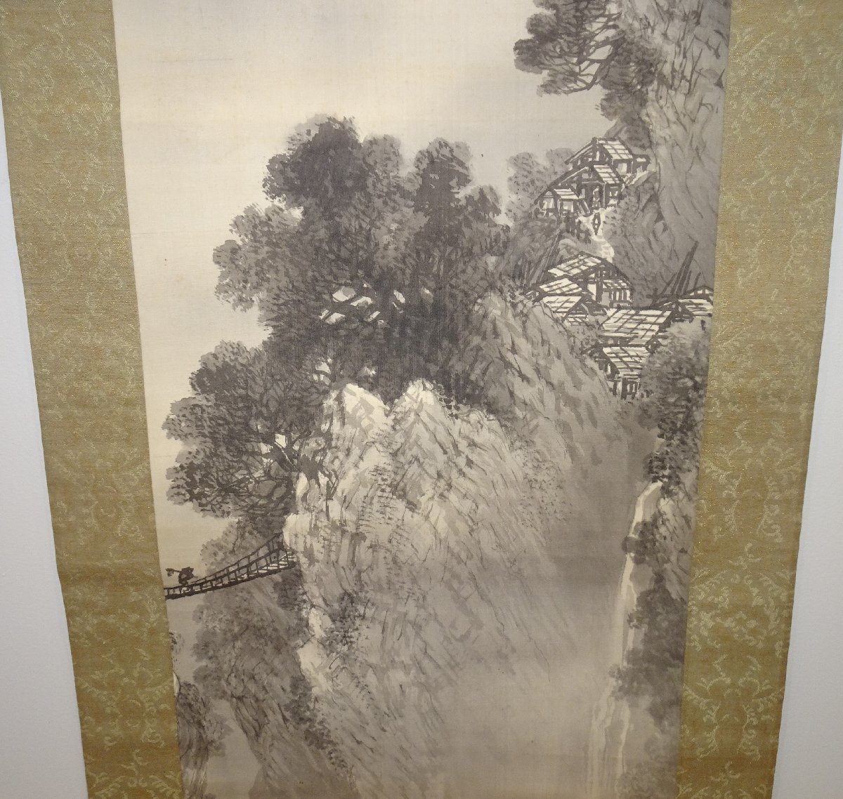 rarebookkyoto 1FJ3 絵資料 肉筆 庄田鶴友 山村雨後図 水墨画 rarebookkyoto 1FJ3 絵資料 肉筆 庄田鶴友 山村雨後図 水墨画