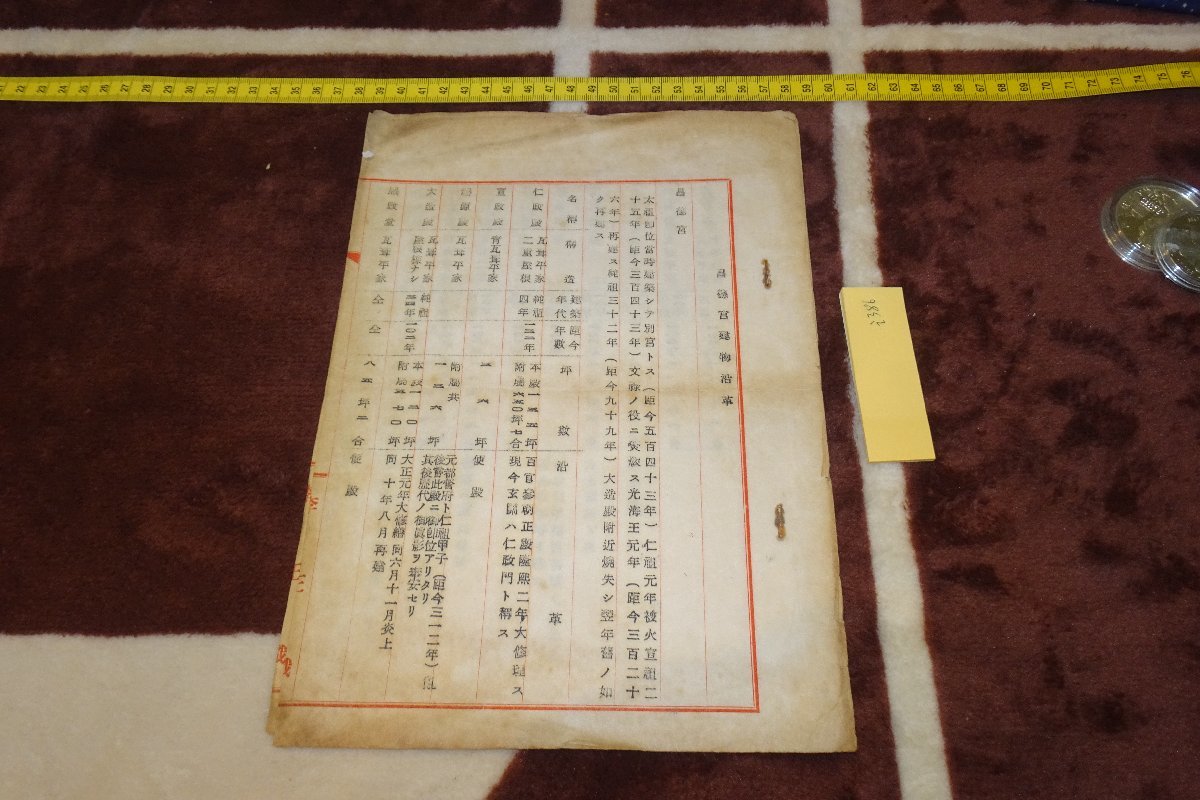 rarebookkyoto I386 戦前李朝朝鮮 極秘文書 李王職・昌徳宮建物沿革