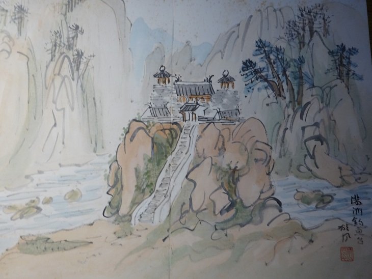 Rarebookkyoto G 蒙古、満洲の絵 古川狄月 肉筆 韓国風景