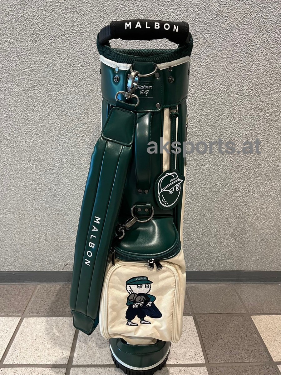 マルボンゴルフ malbon golf キャディバッグ グリーン ※写真転載禁止