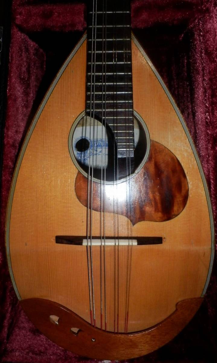 *1982 year made Calace No.24 mandolin, hard case attaching *