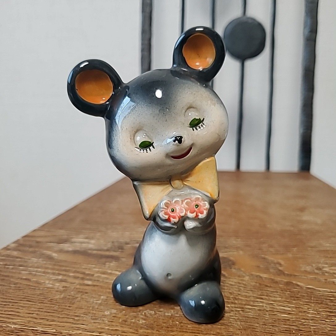 昭和レトロ 当時物 レトロヴィンテージ 陶器 置物 動物 昭和レトロ 当時物 レトロヴィンテージ 陶器 置物 動物