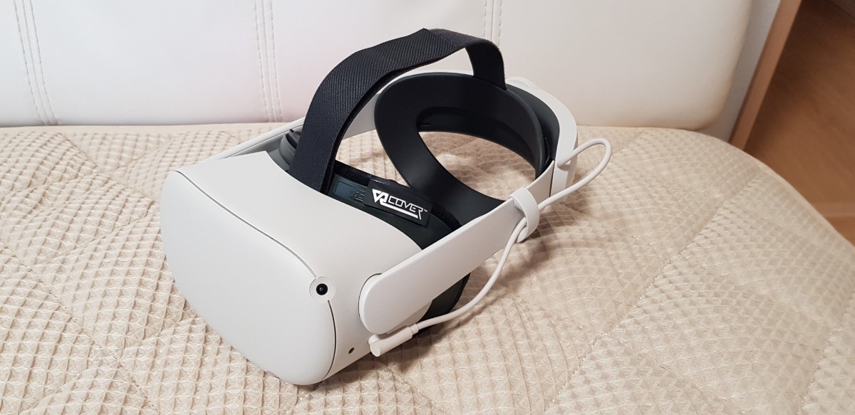VR HMD】Meta Quest 2 追加バッテリー付きエリートストラップ+VRCover