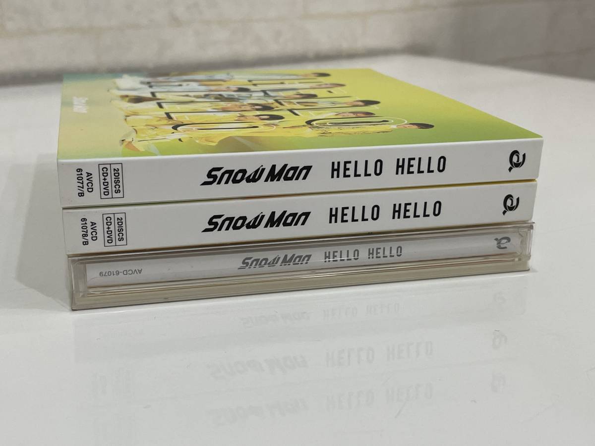 良好/3点セットSnow Man スノーマン HELLO HELLO 初回盤A 初回盤B 通常盤 CD+DVD  スリーブ仕様(す)｜売買されたオークション情報、ヤフオク! の商品情報をアーカイブ公開