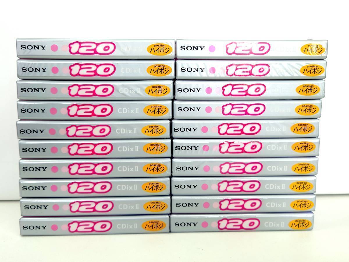 未使用品SONY/ソニー/CDixⅡ120分20本ハイポジションカセットテープ